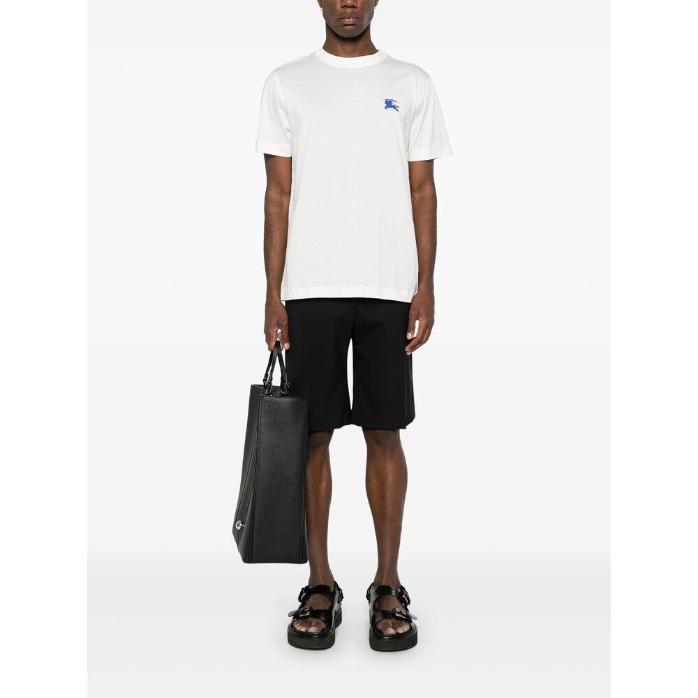 White Embroidered T-Shirt Product Image