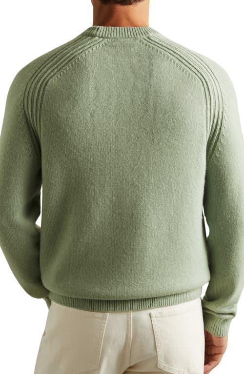 REISS Cloud Wool Blend Sweater In Sage Green Product Image