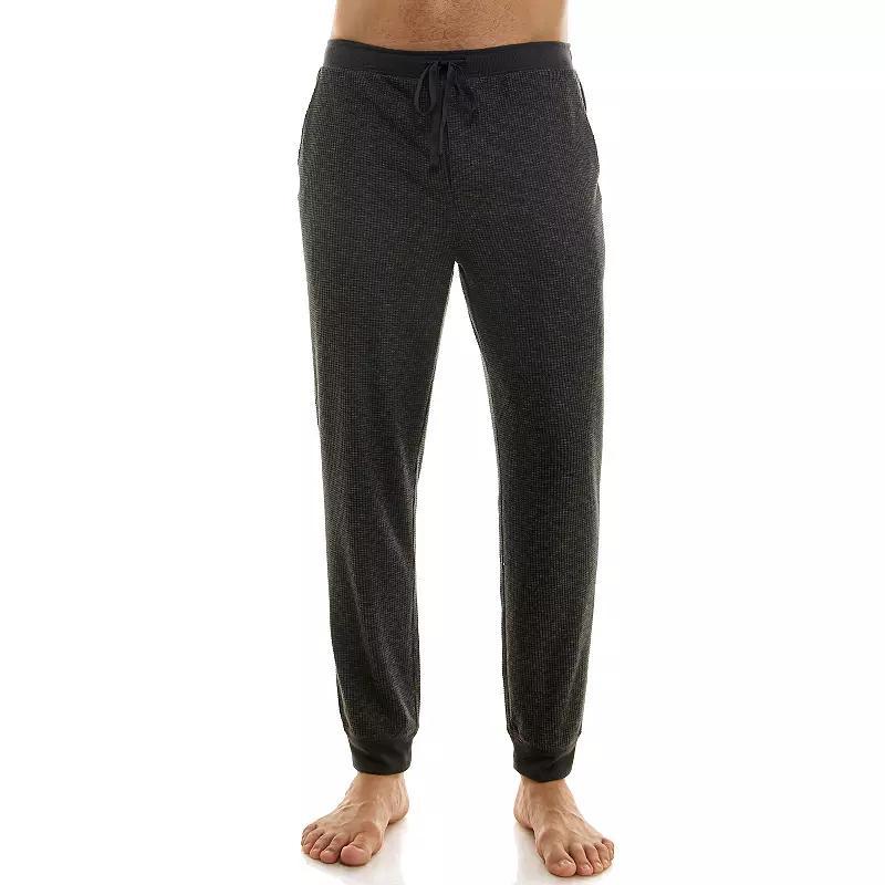 Men's Sonoma Goods For Life® Supersoft Waffle Banded Bottom Pajama Pants, Size: Large, Light Grey Product Image