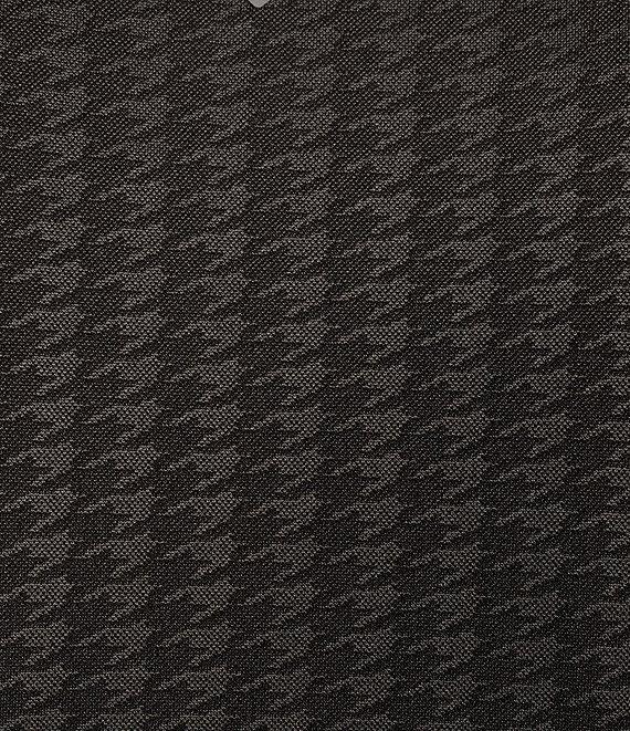 Antonio Melani Active Seamless Houndstooth Mock Neck Long Sleeve Coordinating Cropped Top Product Image