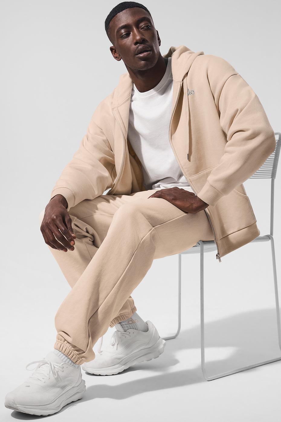 Accolade Full Zip Hoodie - Macadamia Product Image
