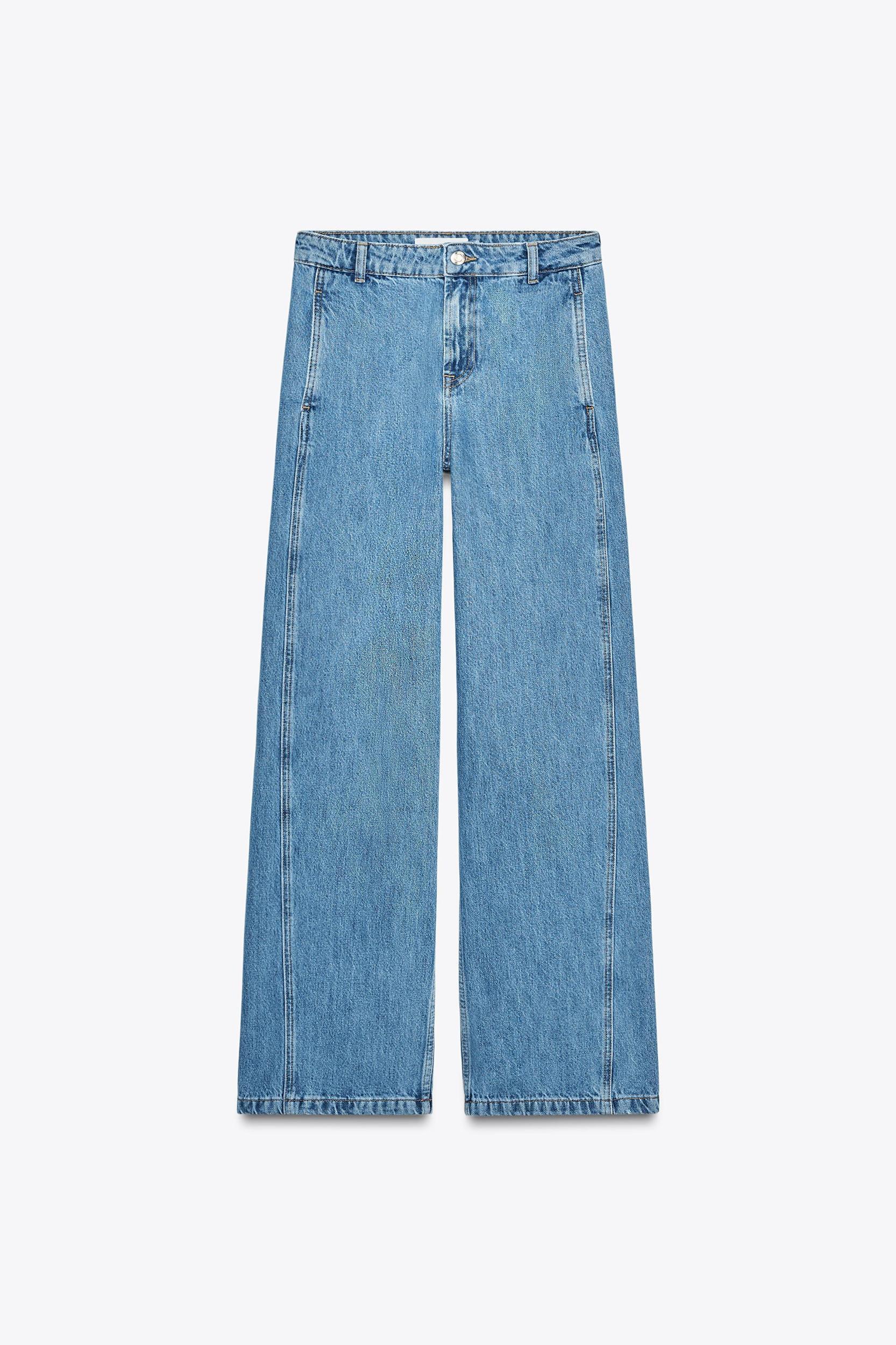 Z1975 HIGH RISE STRAIGHT FRONT SEAM JEANS Product Image
