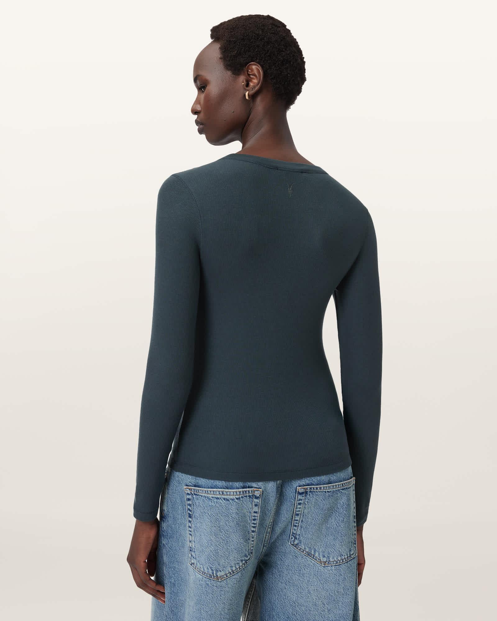 Rina Long Sleeve Crew Neck T-Shirt Product Image