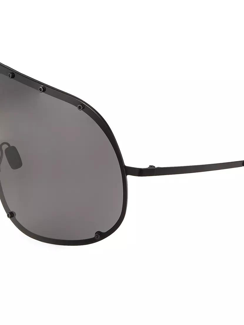 Men's Solid-Frame Shield Sunglasses Product Image
