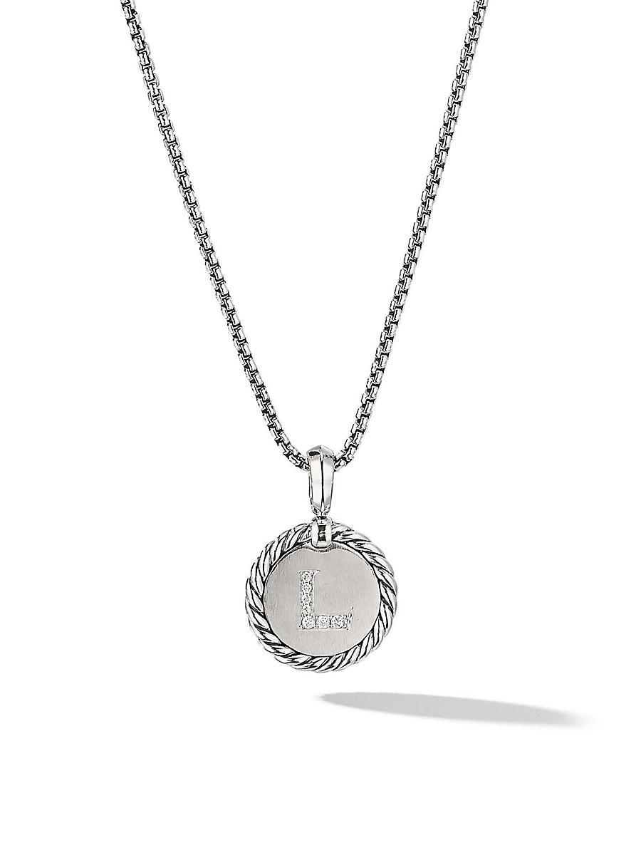 David Yurman Sterling Silver Cable Collectibles Initial Charm Product Image