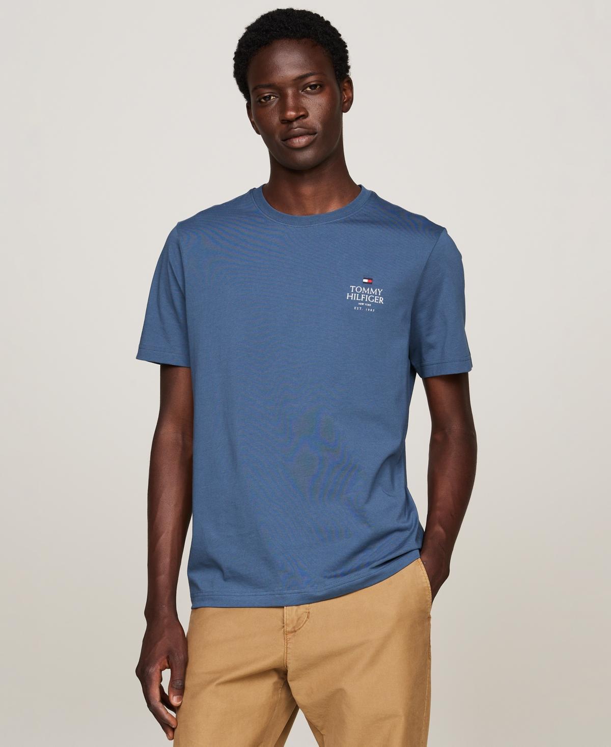 Tommy Hilfiger Mens Short Sleeve Crewneck Stacked Logo T-Shirt Product Image