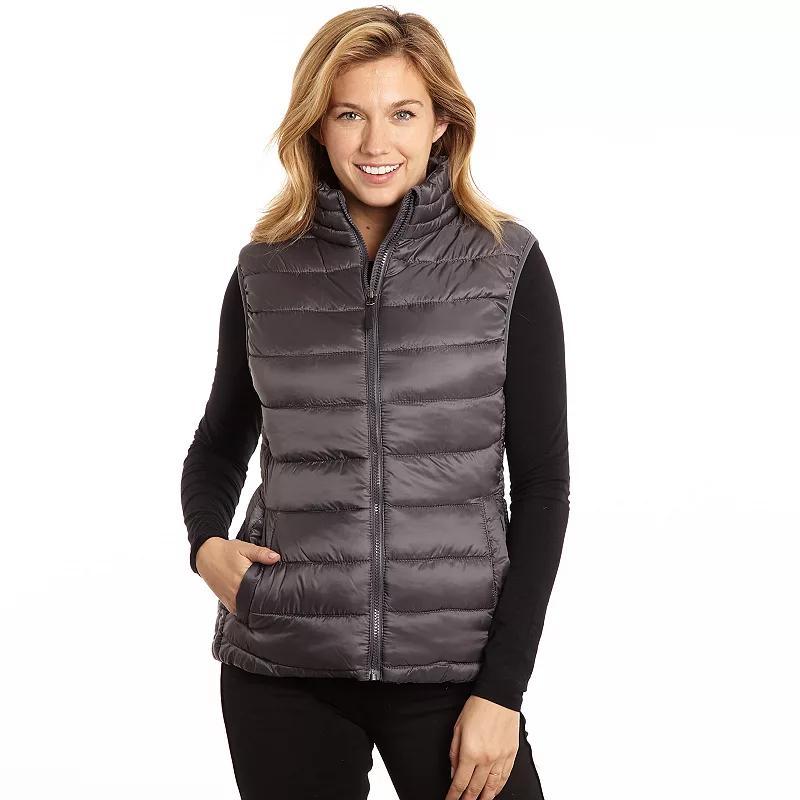 Womens Excelled Excelled Women's Plus Polyester Puffer Vest, Size: 3XL, Red Product Image