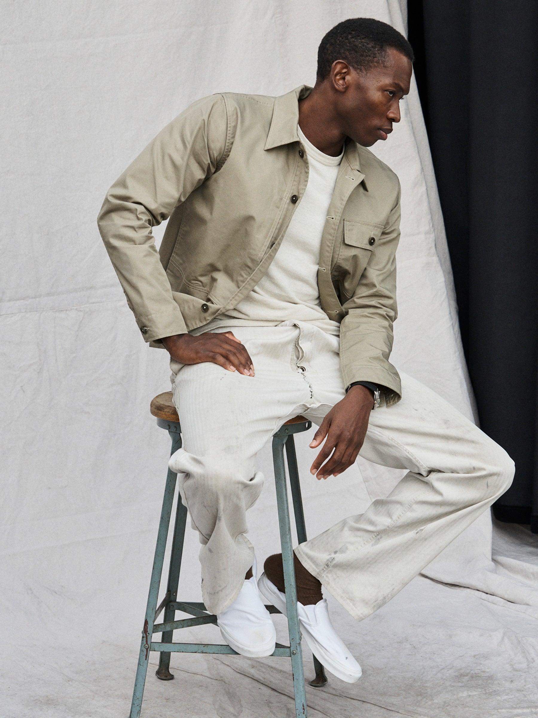 Light Sage Storm Stopper Traveler Shirt Product Image