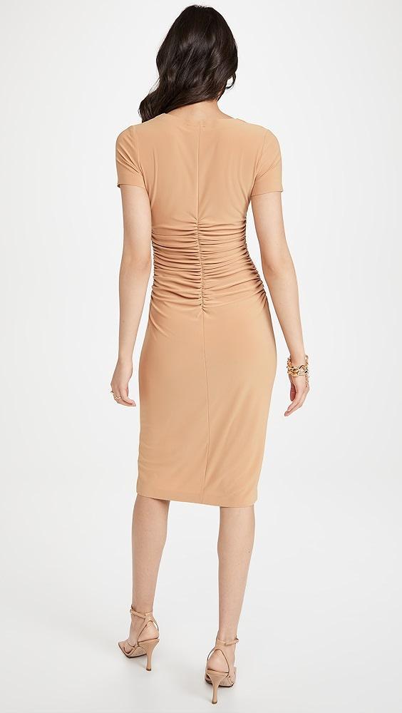 Norma Kamali Kamali Kulture Crew Neck Shirred Dress | Shopbop Product Image