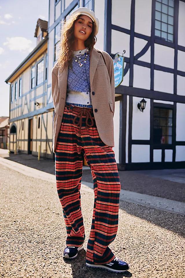 Preppy Plaid Pull-On Trousers Product Image