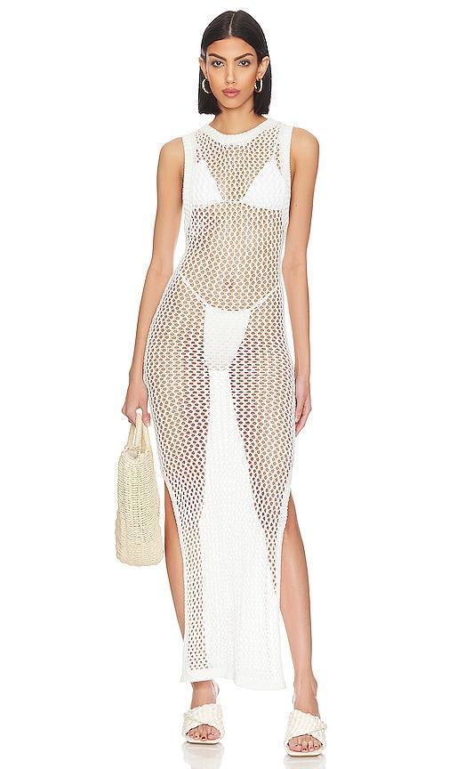 Womens Holly Net Cover-Up Midi-Dress Product Image