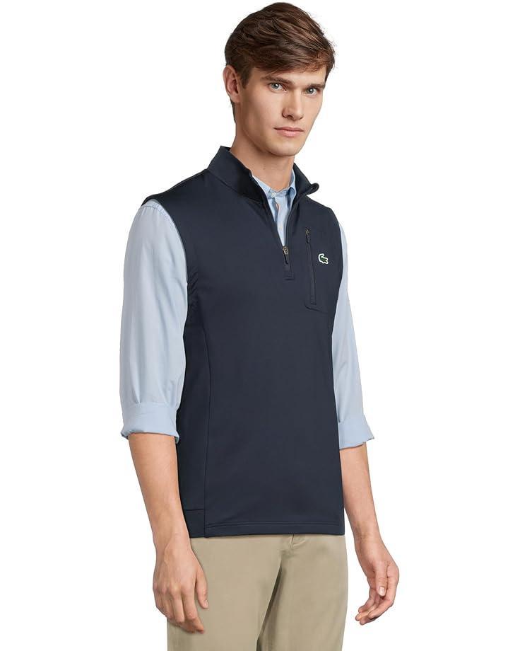 Men's Lacoste Sleeveless Quarter Zip Sweater Product Image
