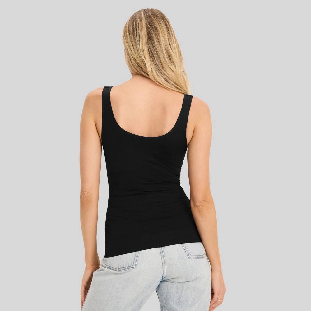 Jockey Generation™ Women's Core Body Smoothing Tank Top - Black M: Seamless Knit Pullover Cami Product Image
