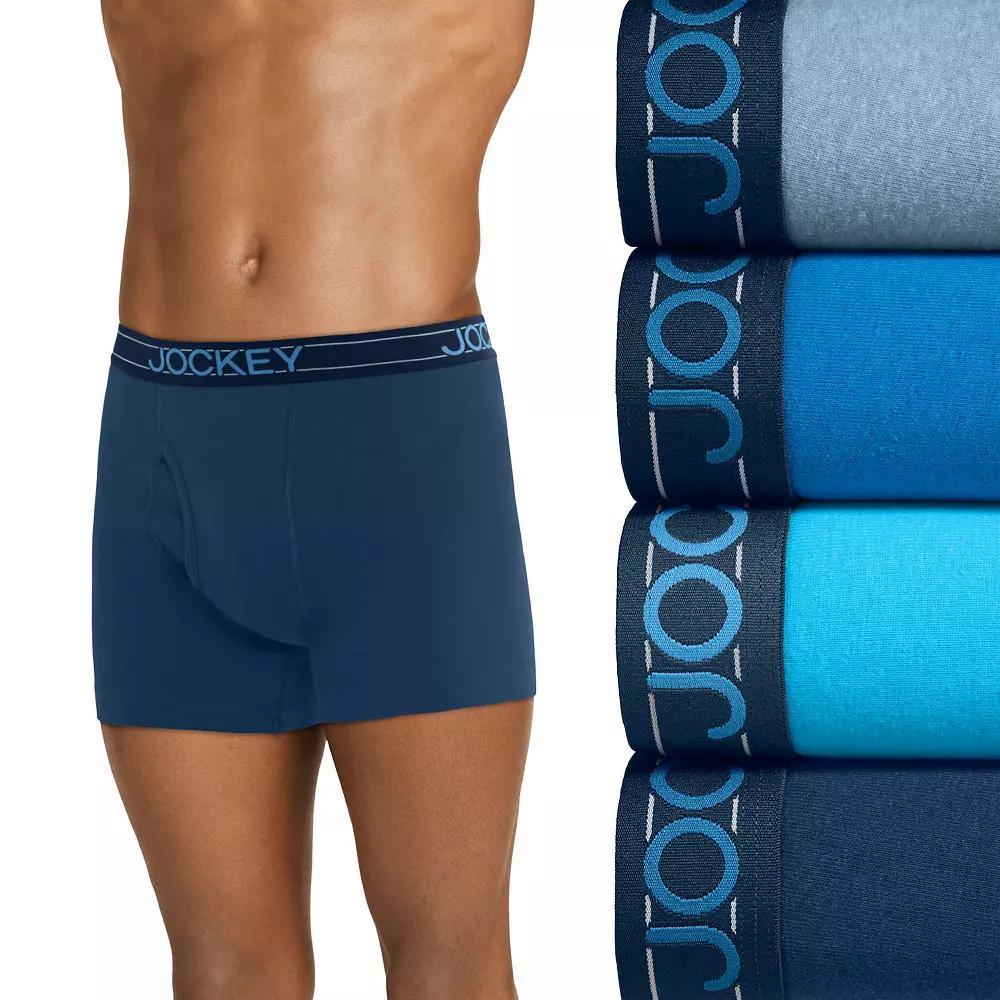 Men's Jockey® 5-Pack Cotton Blend Brief, Size: Large, Blue Red Product Image