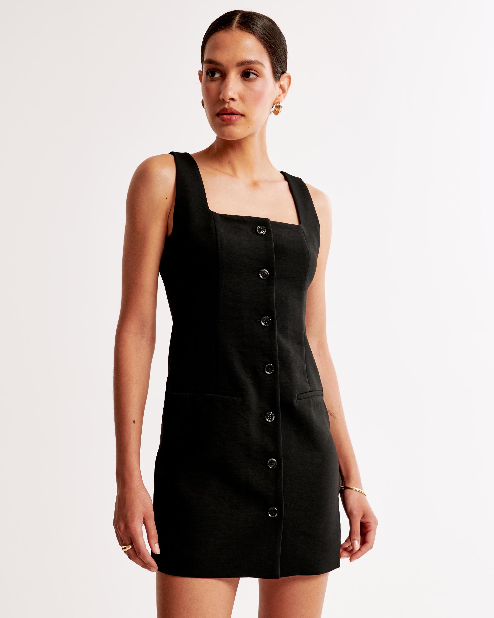 The A&F Mara Squareneck Vest Mini Dress Product Image