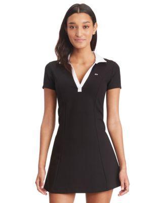 Tommy Jeans Womens Johnny-Collar Tennis Dress Product Image