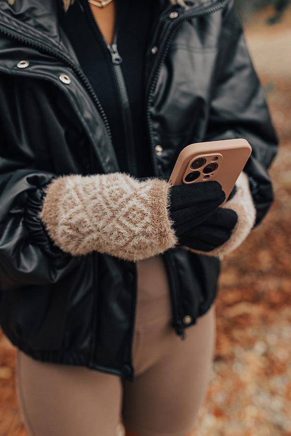 Cool Touch Tech Gloves in Taupe Product Image