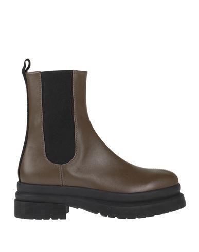 JW ANDERSON Leather Chelsea Boot In Green Product Image