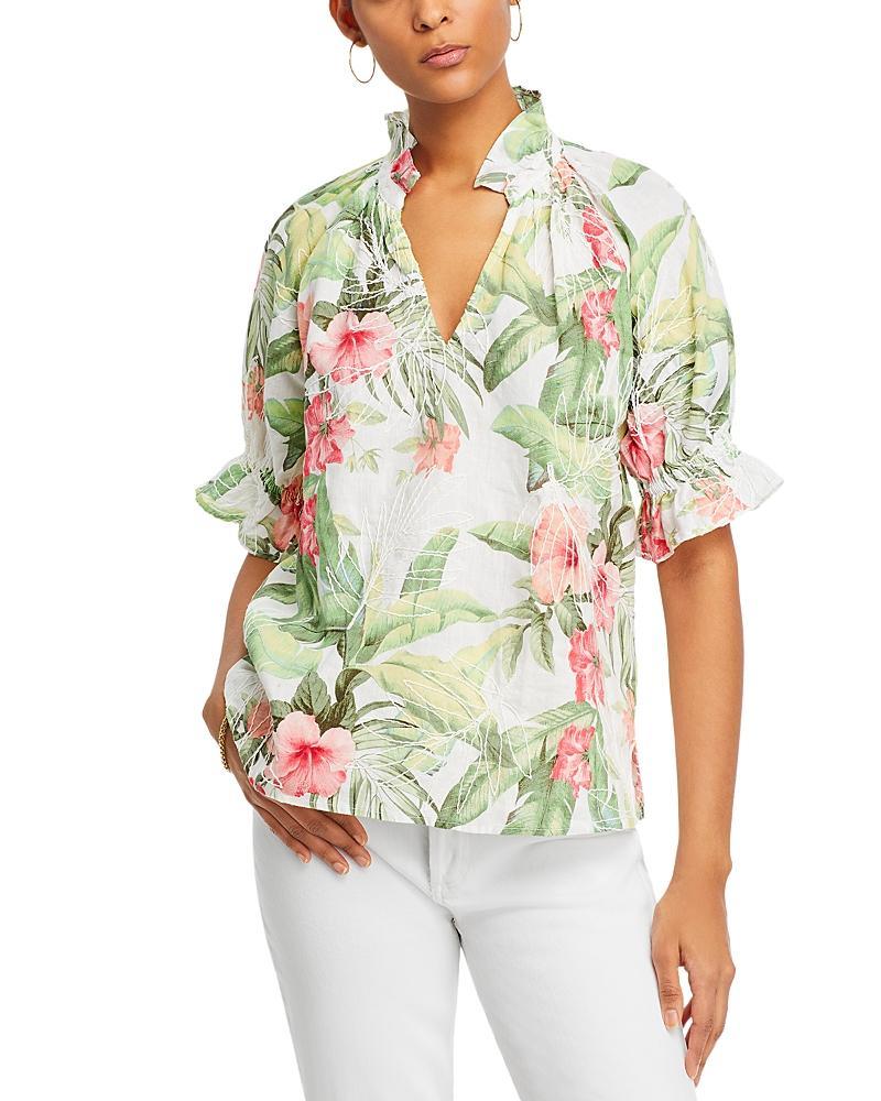 Tommy Bahama Daybreak Hibiscus Linen Top Product Image