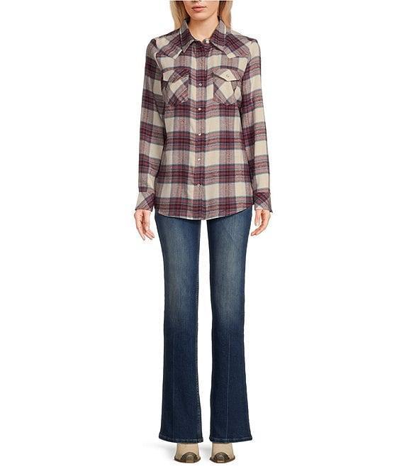 Wrangler® Mid Rise Bootcut Dark Jeans Product Image