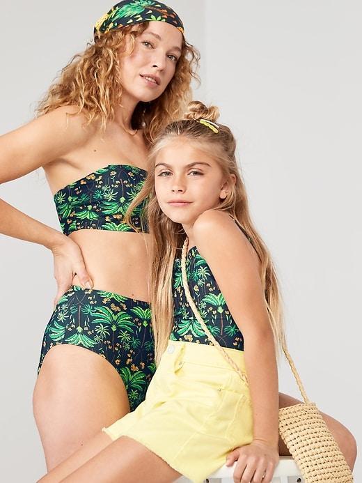 High-Waisted Classic Bikini Swim Bottoms Product Image