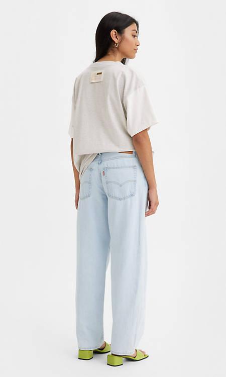 Levi's Baggy Dad Jeans - Light Indigo Stonewash Product Image