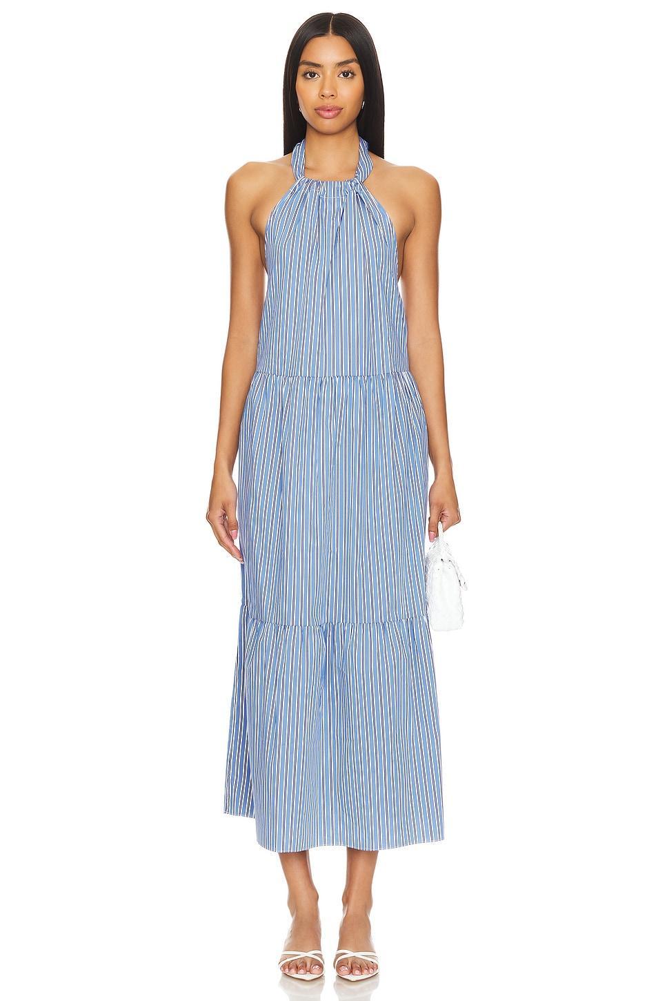 The Kai Dress Solid & Striped Product Image