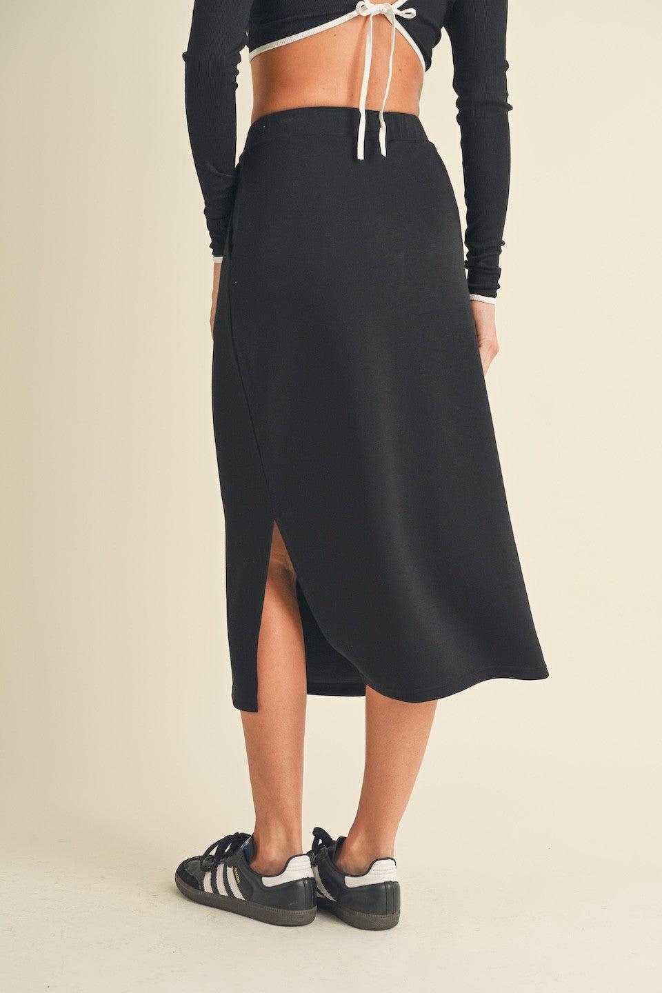 Sporty Basic Midi Skirt Product Image