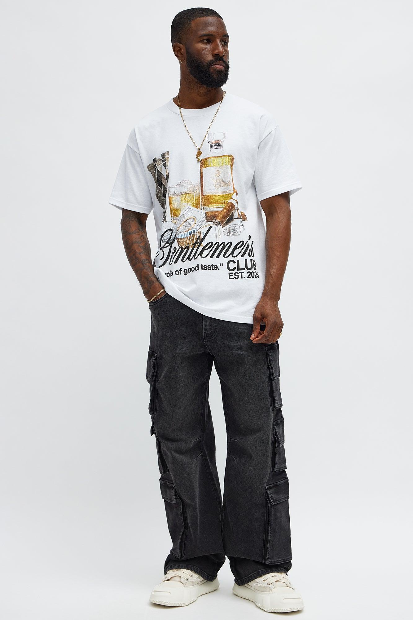 Gentlemen's Club Short Sleeve Tee - White Product Image