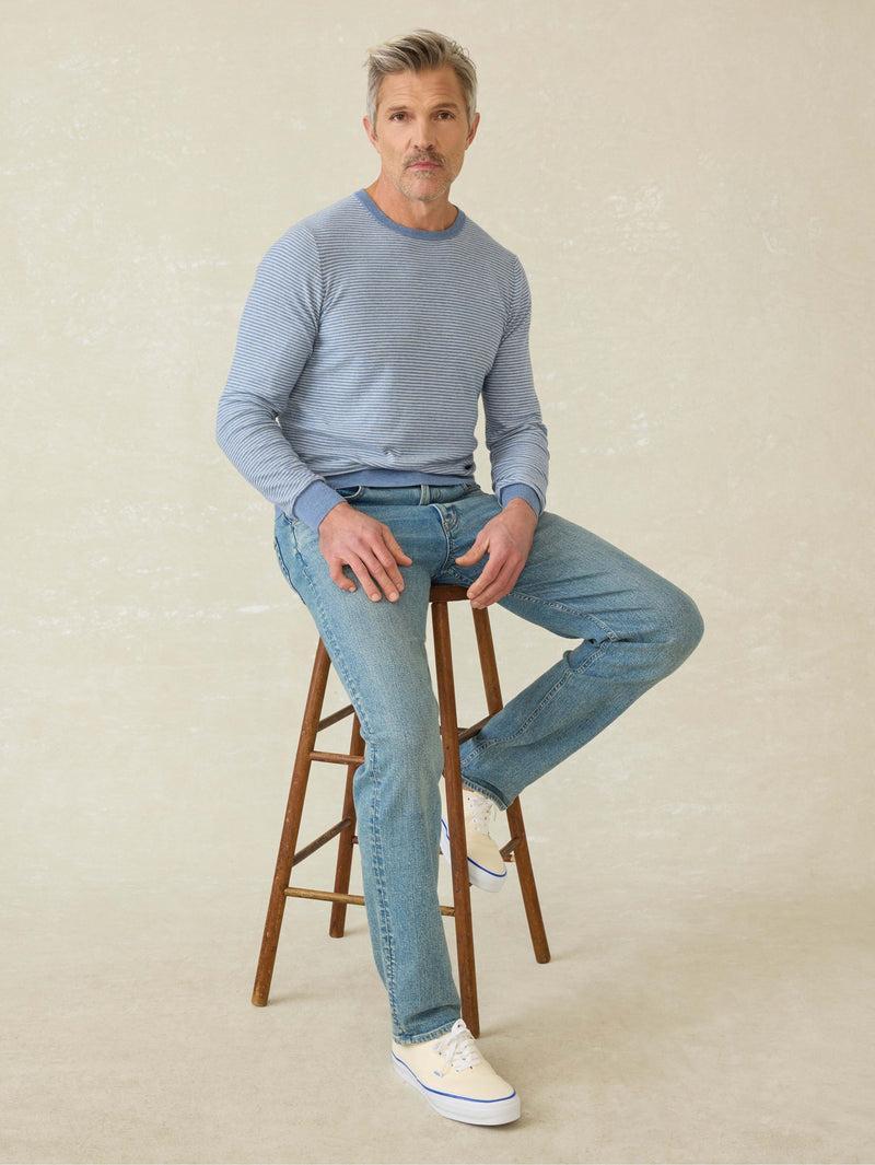 Movement™ Crewneck Sweater - Coastal Shore Stripe Product Image