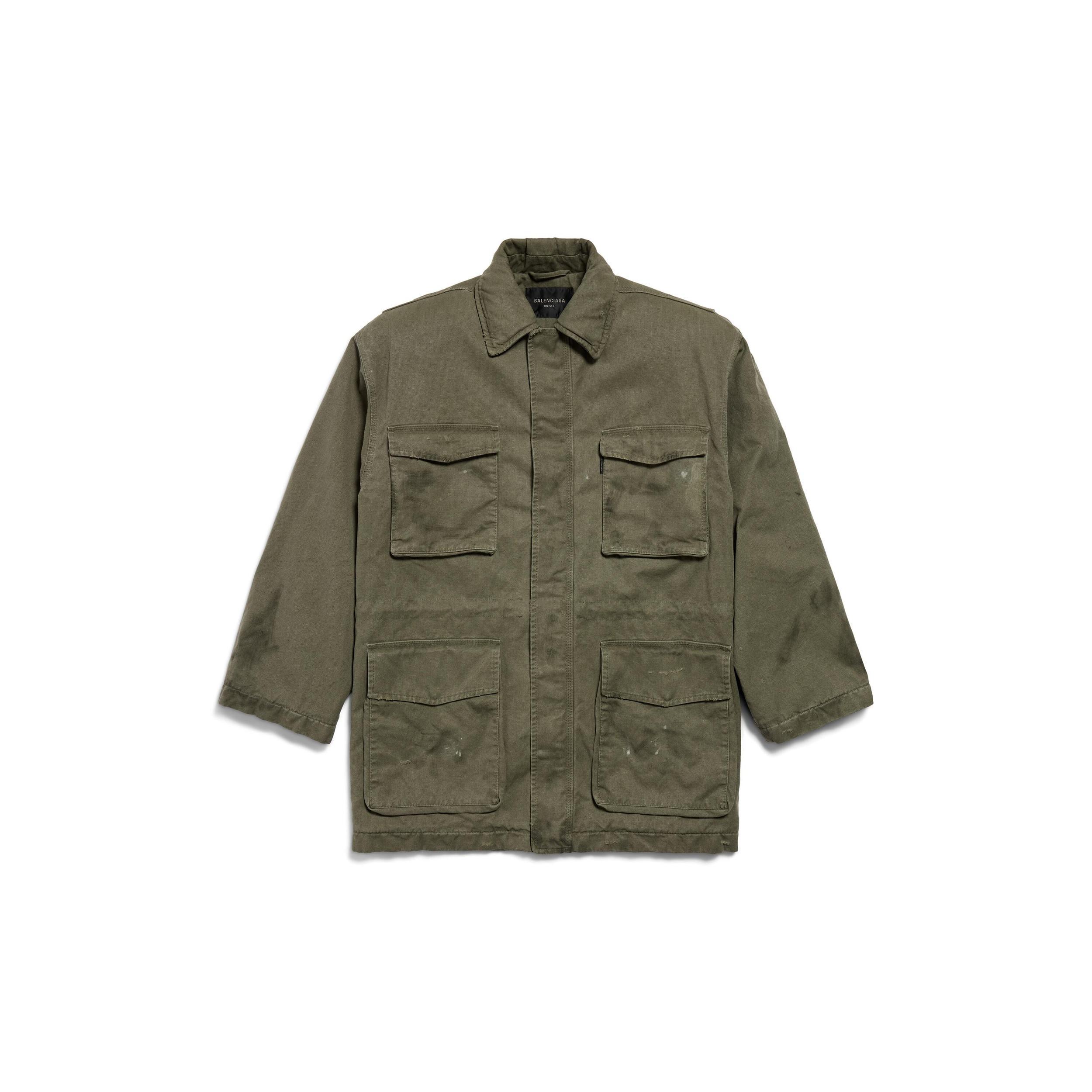 Men's Disproportionate Parka in Green Product Image