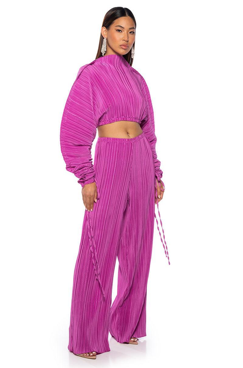 JUMP ON IT LONG SLEEVE TOP IN PINK Product Image