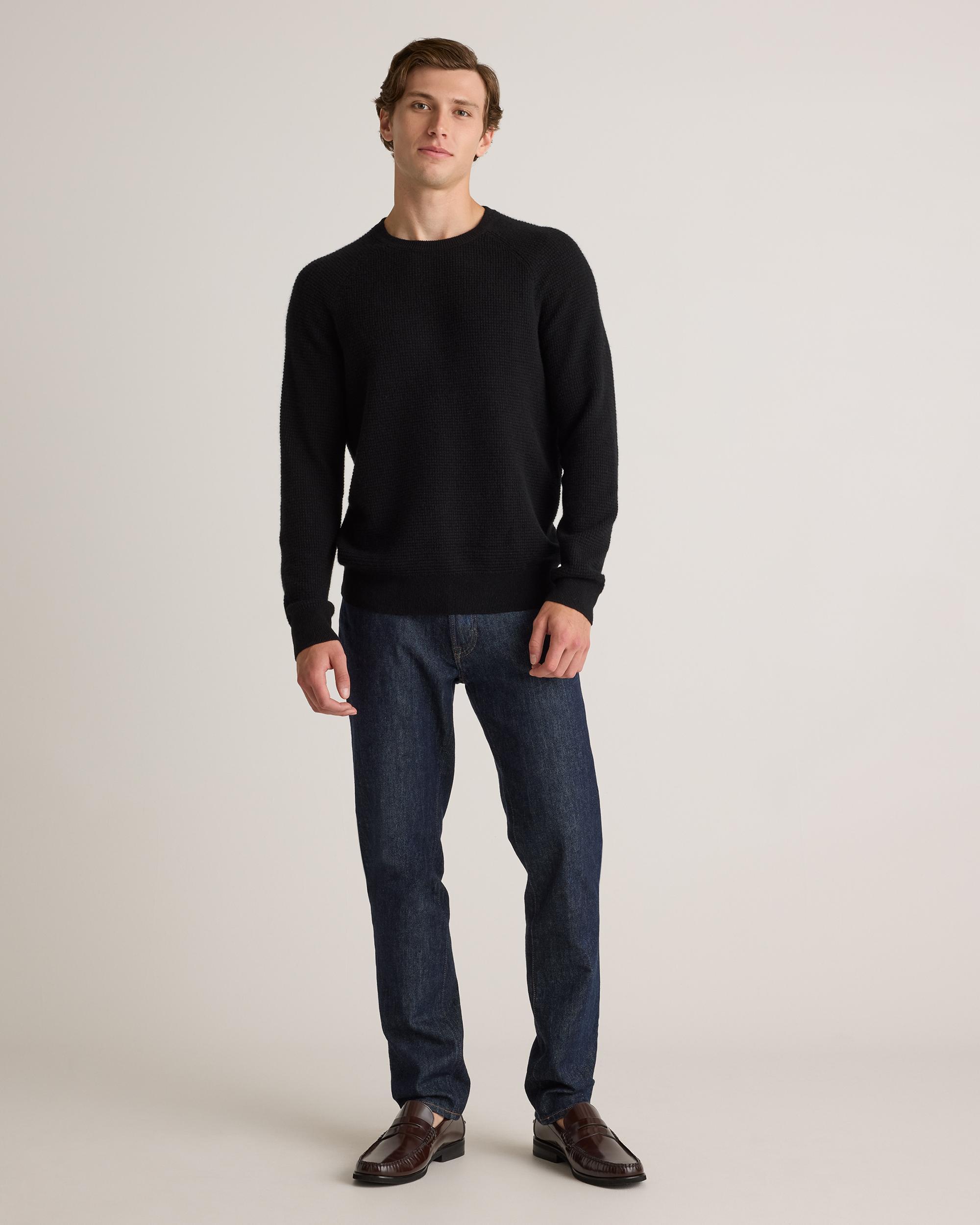 Quince | Men's Mongolian Cashmere Waffle Sweatshirt Knit Sweaters Product Image