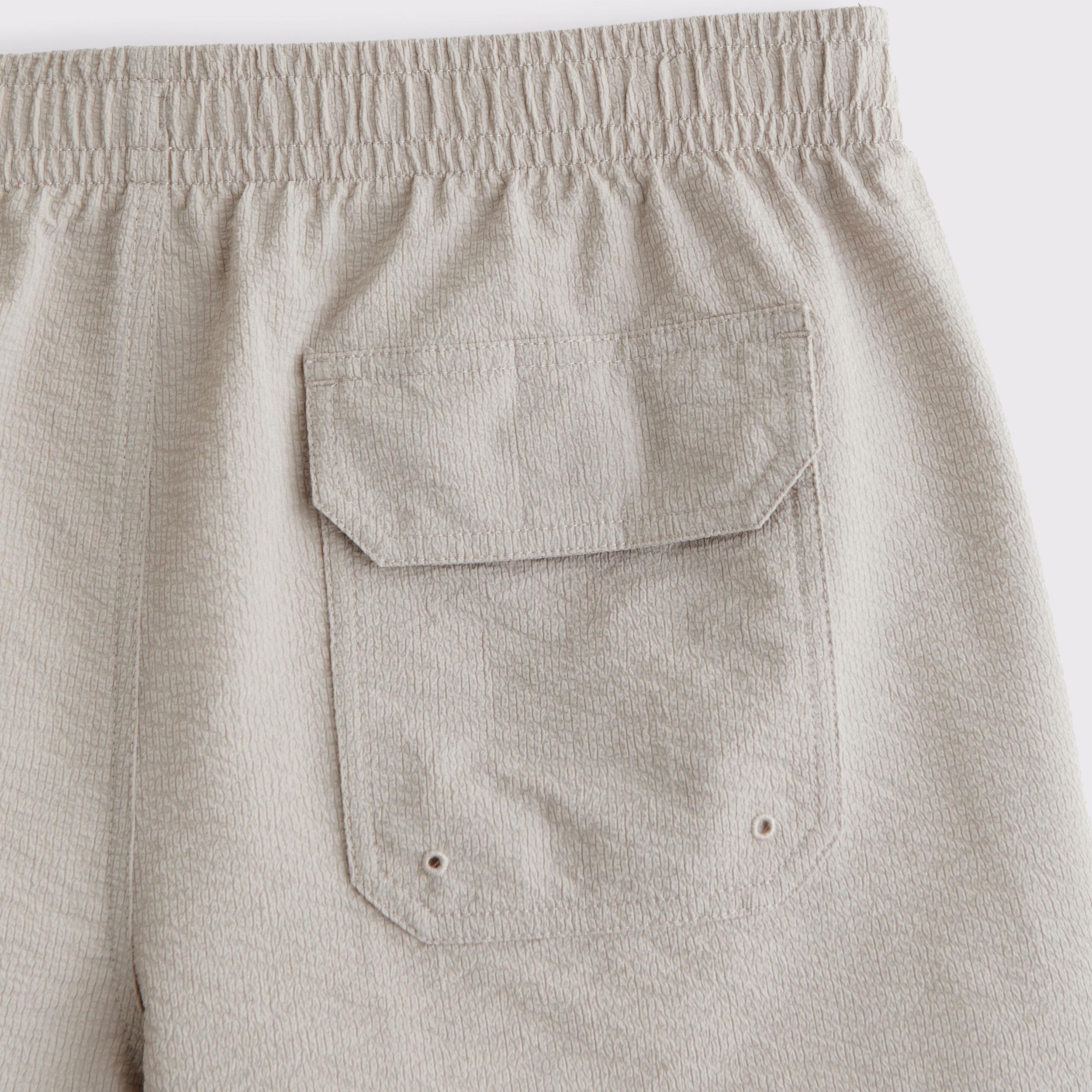 Pull-On Wide Seersucker Swim Trunk Product Image