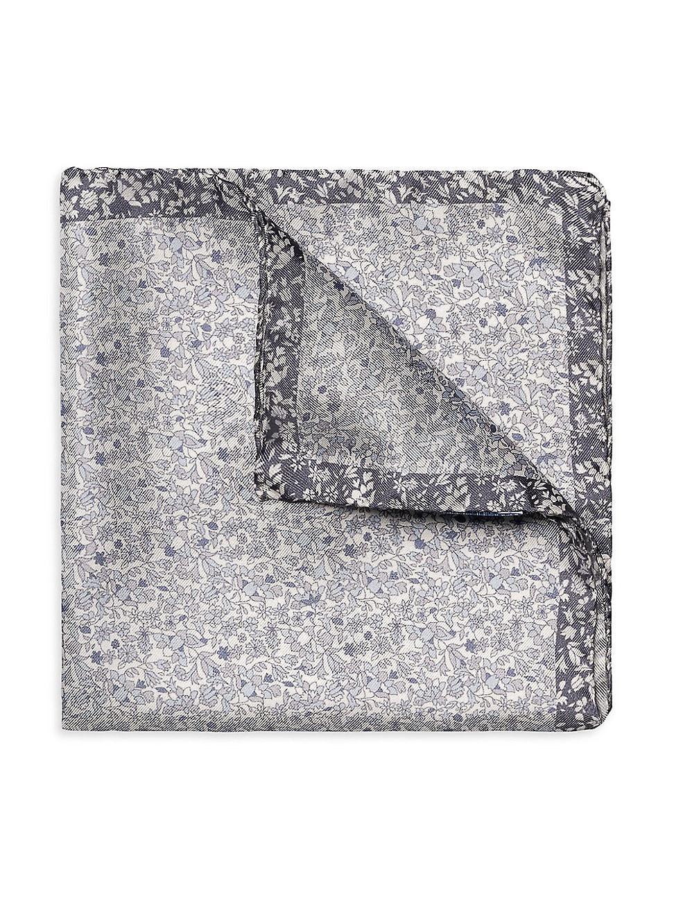 Mens Silk Floral Pocket Square Product Image
