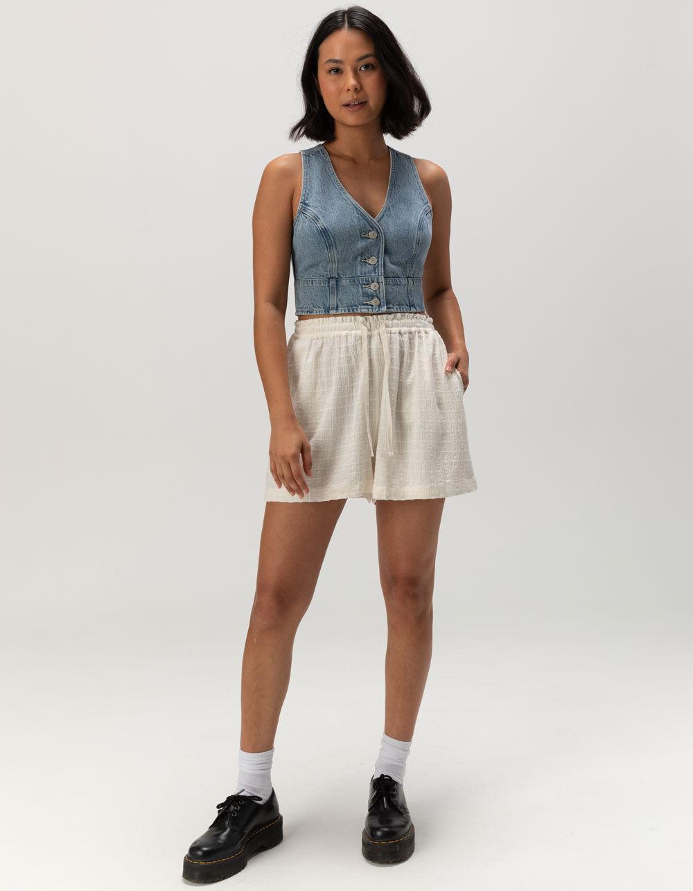 LEVI'S Premium Mona Denim Womens Corset - MEDIUM WASH Product Image