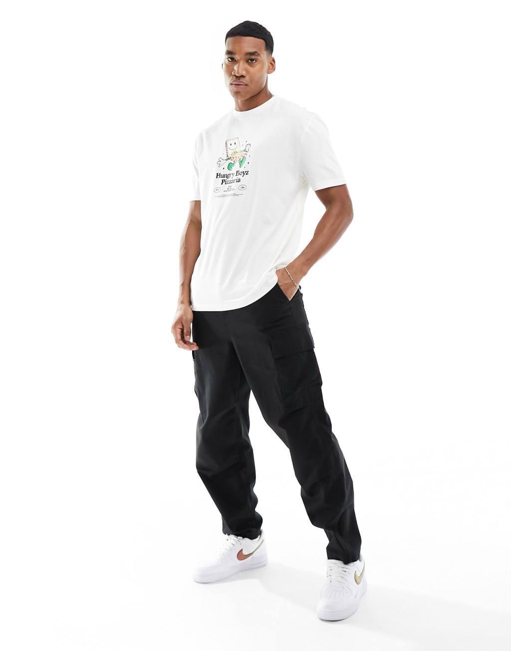 ASOS DESIGN relaxed t-shirt in white with front cartoon print Product Image