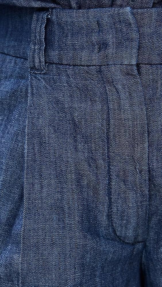Another Tomorrow Chambray Relaxed Wide Leg Pants | Shopbop Product Image