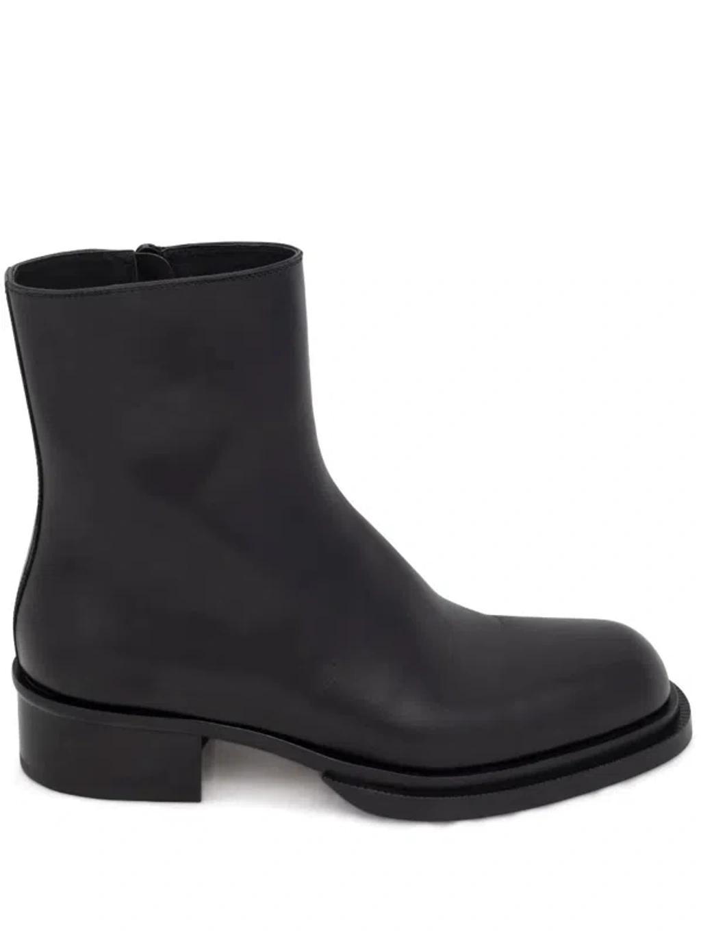 Boot With Logo In Black Product Image