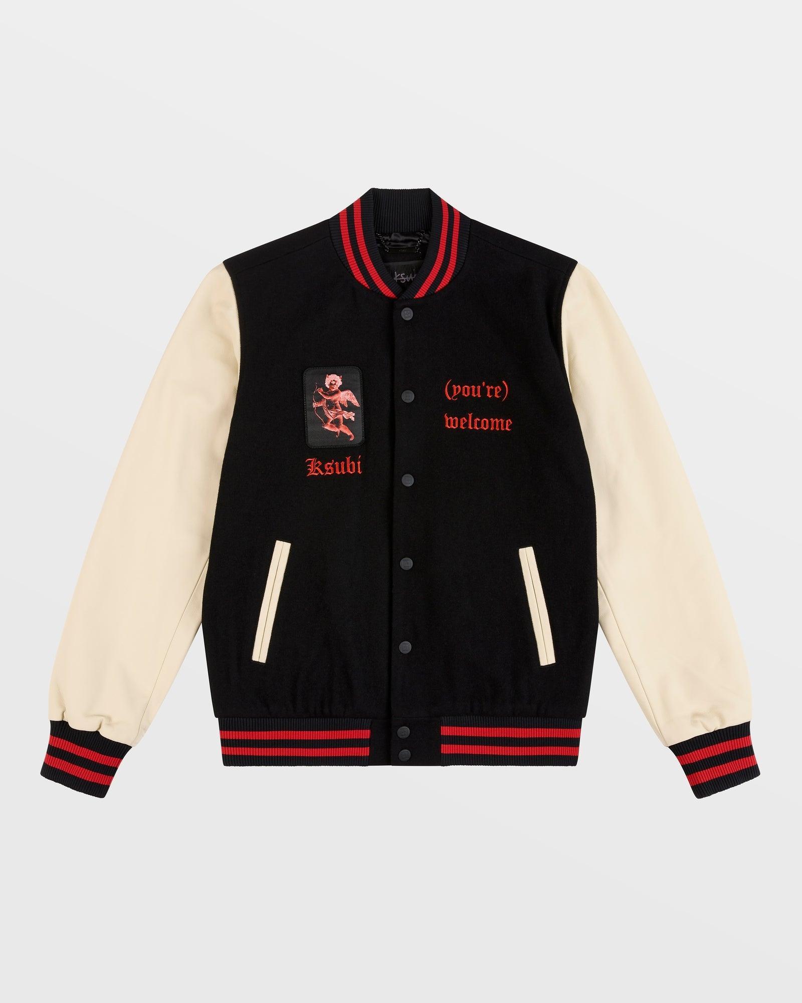 ICONS LETTERMAN JACKET BLACK Male Product Image
