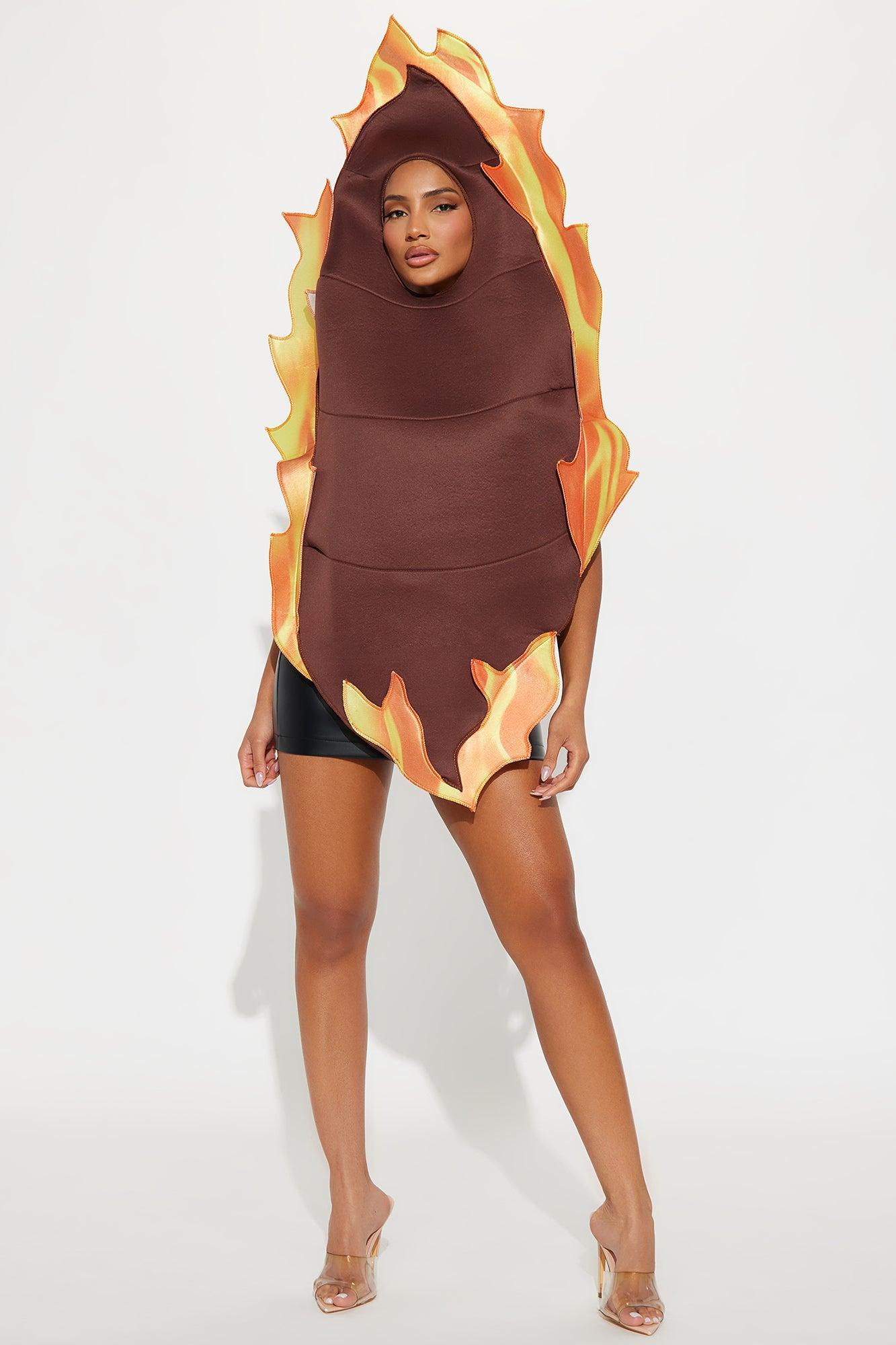 Hot Shit 1 Piece Tunic Costume - Brown Product Image