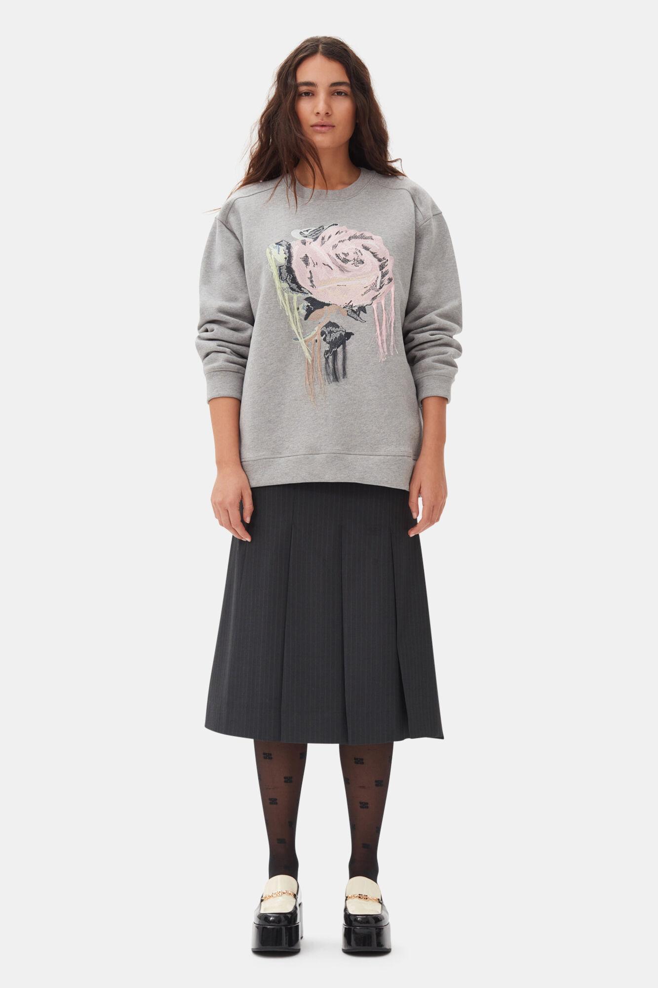 Grey Fleece Sweatshirt Product Image