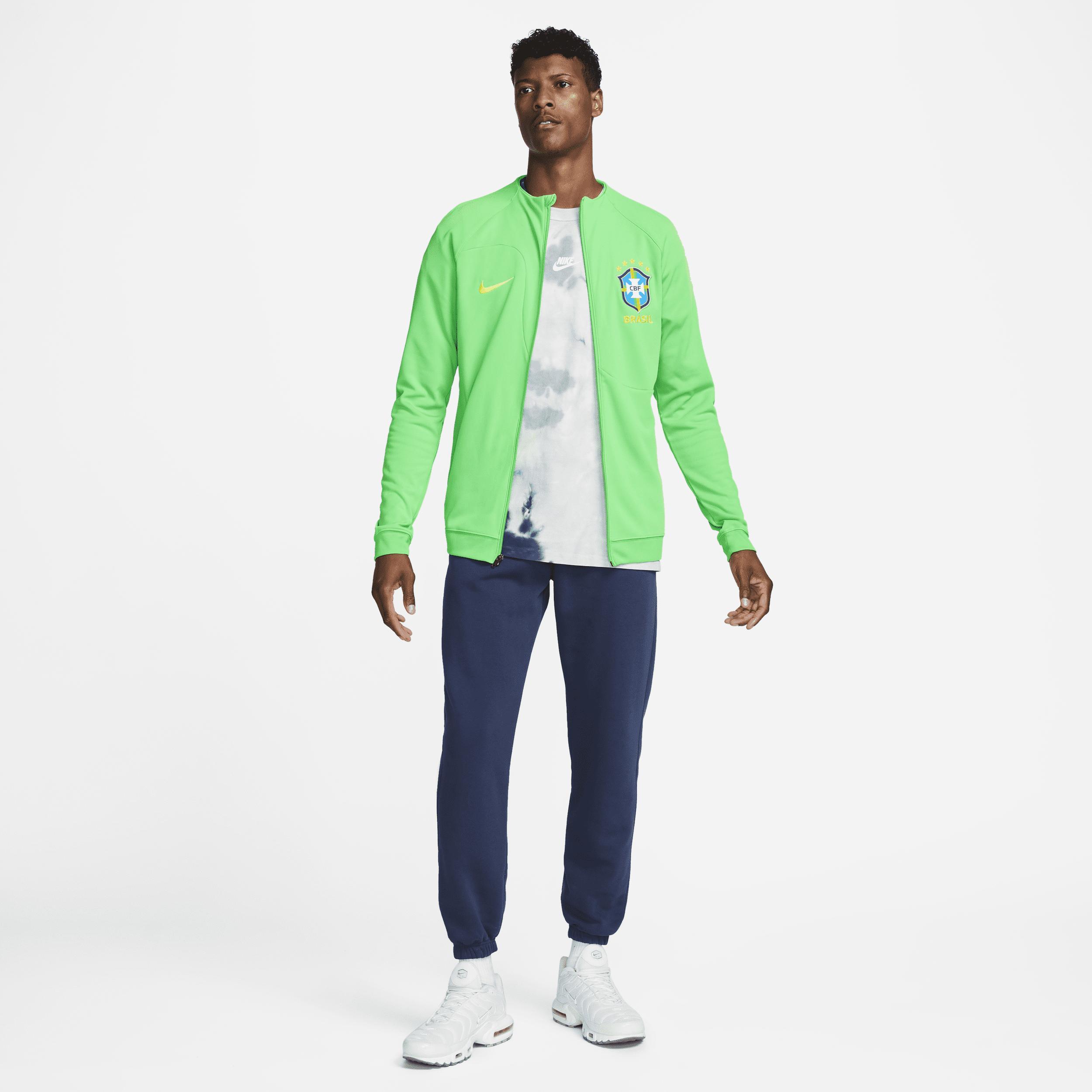 Men's Nike Green Brazil National Team Academy Pro Anthem Performance Full-Zip Jacket, Size: XL, Soc Green Product Image