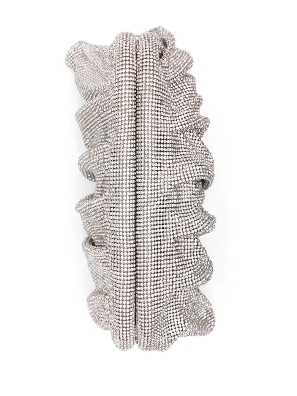 BENEDETTA BRUZZICHES Large Venus Clutch Bag In Silver Product Image