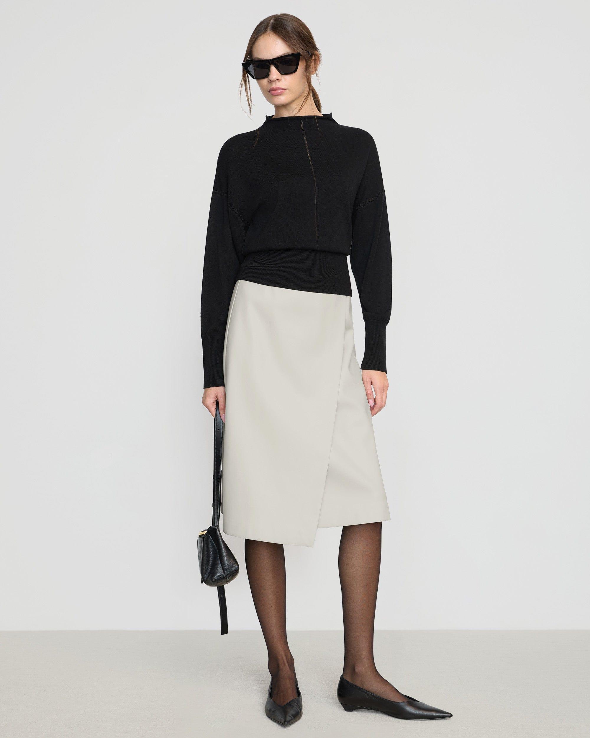 Jillian Pointelle Tencel-Wool Sweater Product Image