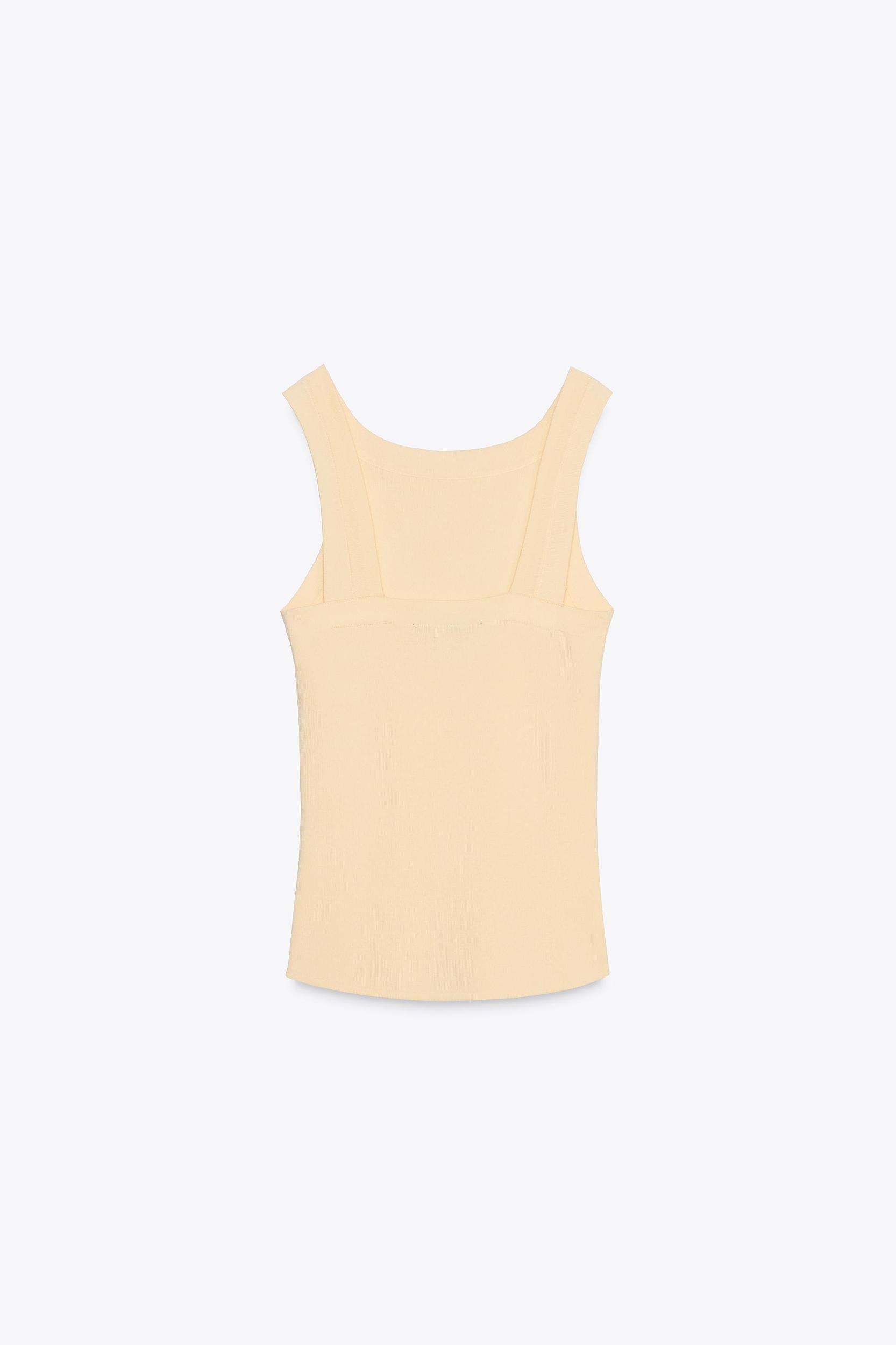 WIDE STRAP KNIT TOP Product Image