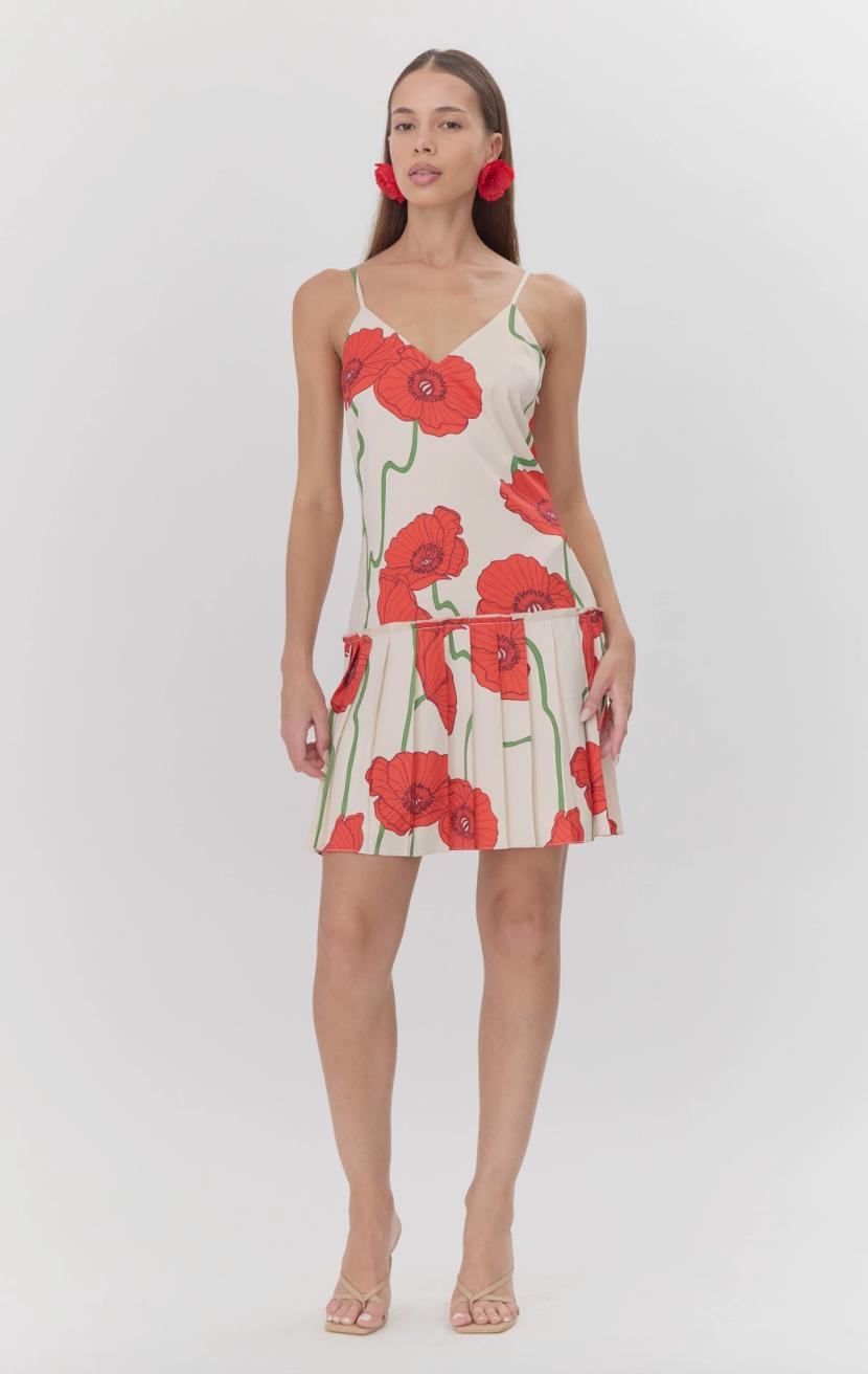 Camila Pleated Mini Dress Product Image