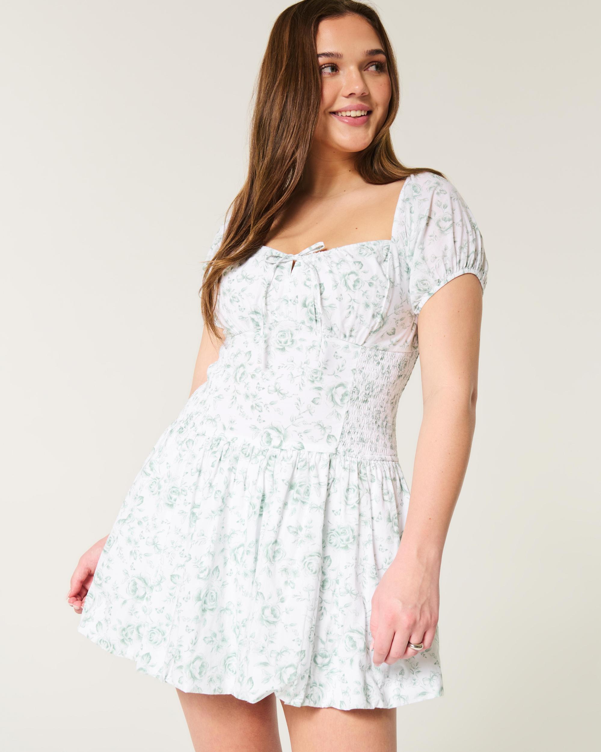 Hollister Sofia Drop-Waist Bubble Skort Dress Product Image