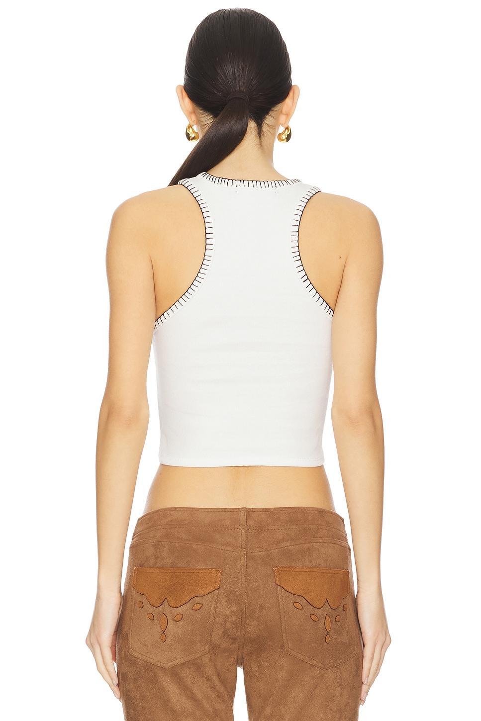 x REVOLVE Blanket Stitch Tank EB Denim Product Image