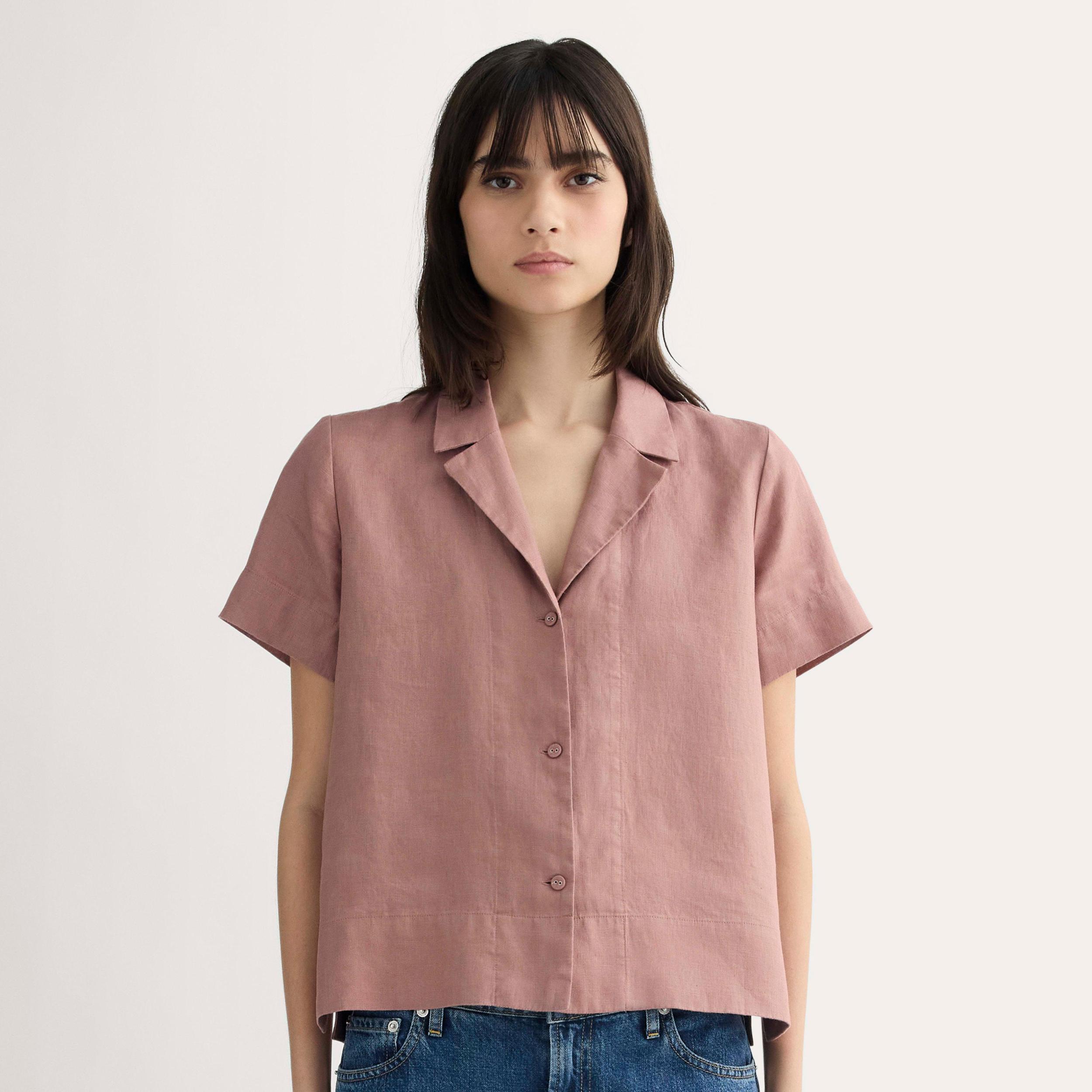 Womens Notch Shirt in Linen by Everlane Product Image